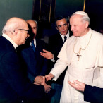 Migneco e Giovanni Paolo II