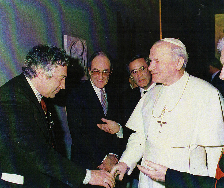 Bodini incontra Papa Wojtyla 1987 presentazione dell'Evangelario