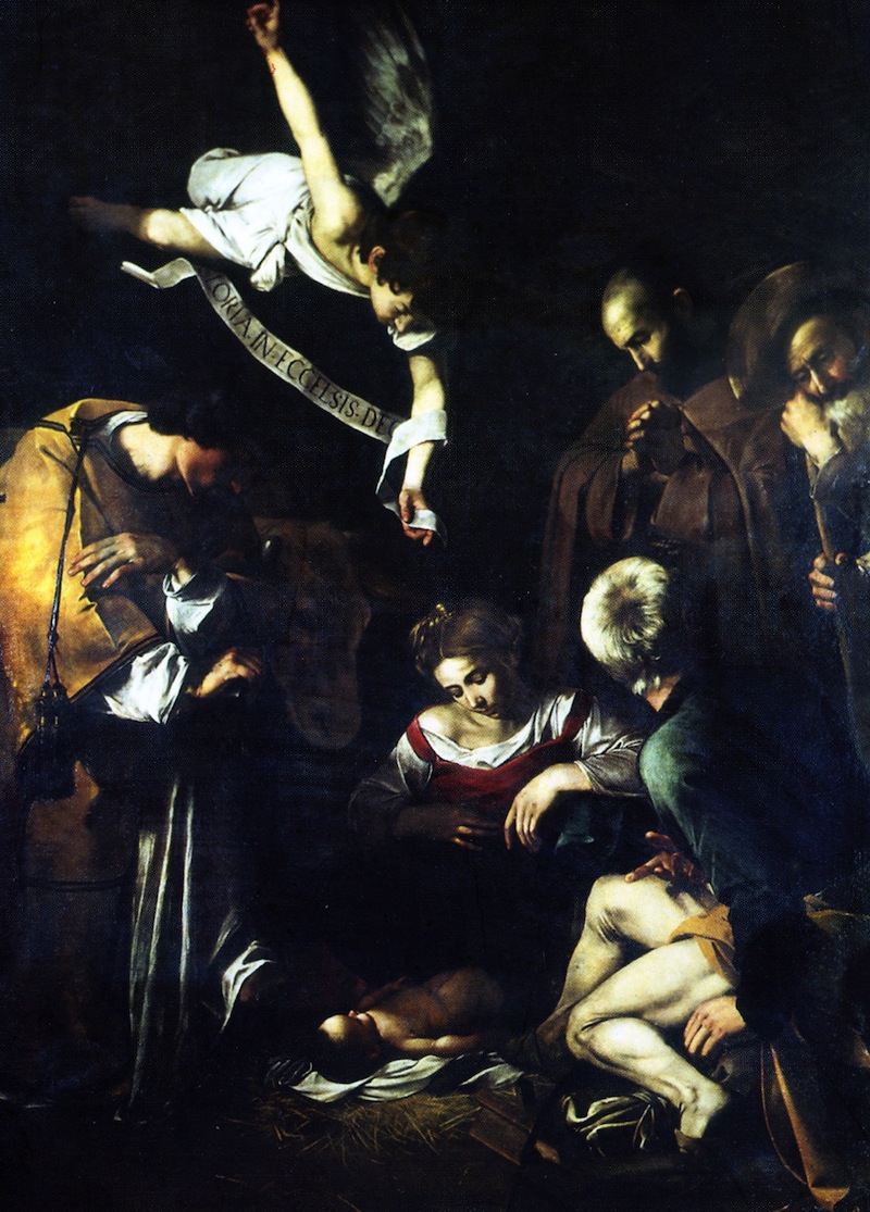 Caravaggio - Natività con s. Lorenzo e s. Francesco