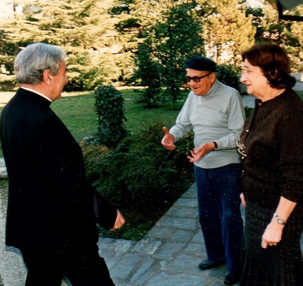 14-1988. Giuseppe Migneco e la moglie Speri accolgono, nella villa di Sirtori (Lecco), Pappalardo