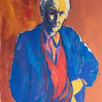 Aldo Pecoraino - Autoritratto in rosso e blu