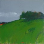 Aurelio Caruso-Gli alberi sulla collina