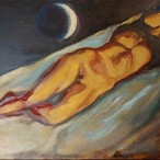 Aldo Pecoraino - Nudo disteso al chiar di Luna, 2000