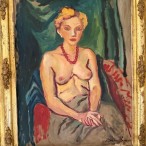 Lia Pasqualino Noto - Donna con collana rossa, 1946